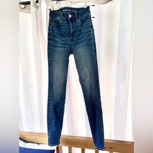 American Eagle Outfitters High Rise Dark Wash Jeans